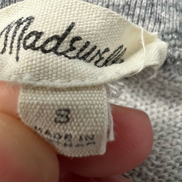 Madewell Heathered Offline Slim Sweatpants, grey heather size small - Picture 4 of 5